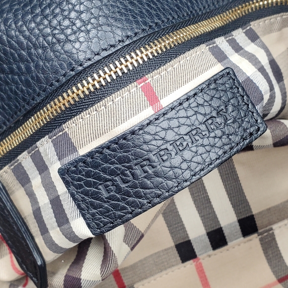 🎀 SOLD 🎀 Burberry London Grainy Calfskin Small Leah Black - Picture 13 of 17